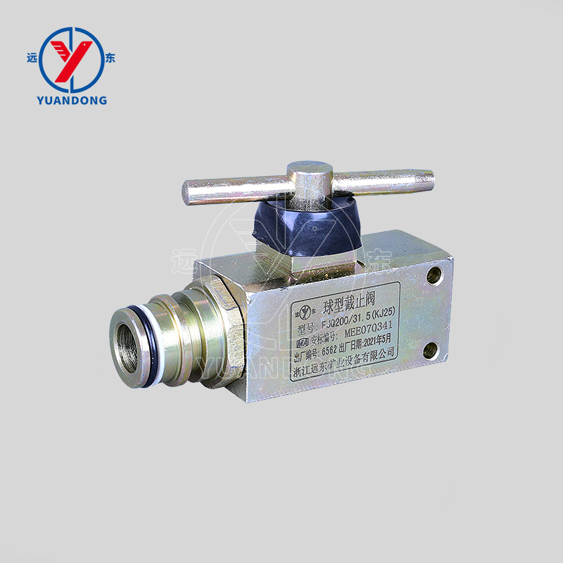 KJ10 high pressure national standard QJ-10 hydraulic support valve pipe fittings ball type stop valve for coal mine