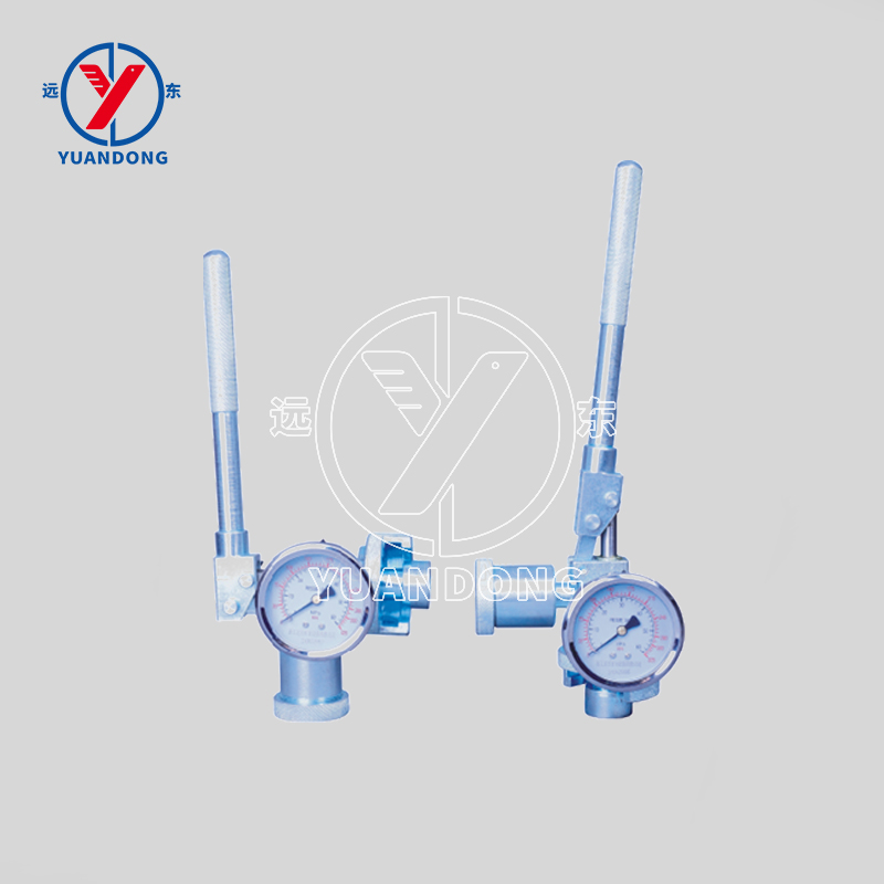 Single hydraulic prop pressure gauge Pressurized type